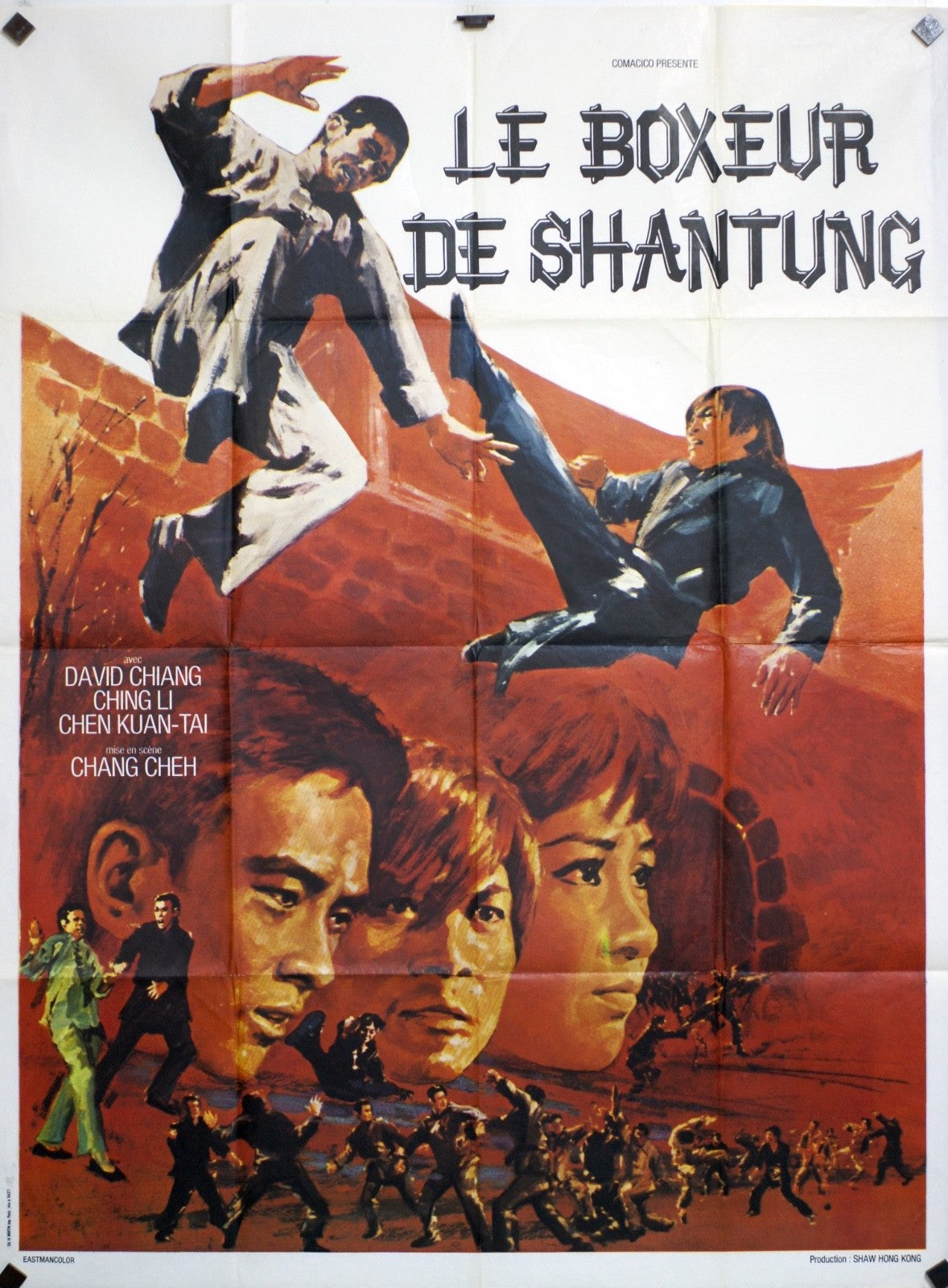 LE BOXEUR DE SHANTUNG DAVID CHIANG ORIGINAL POSTER ORIGINAL 120x160