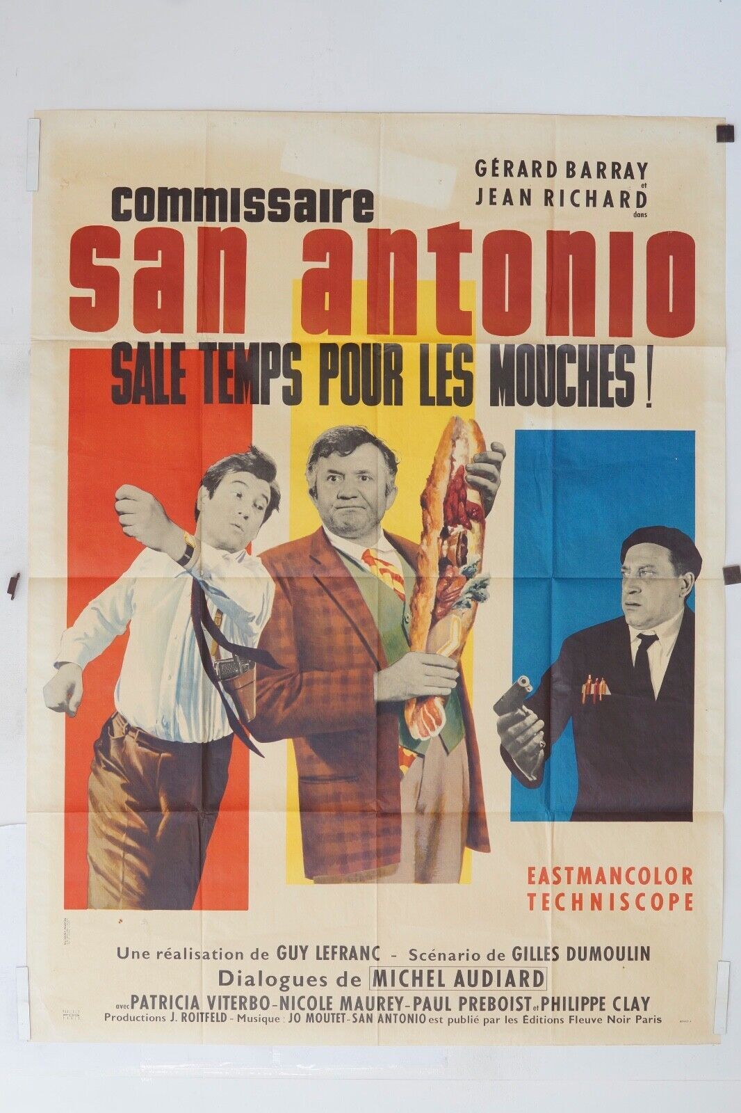 COMMISSAIRE SAN ANTONIO MOVIE POSTER ORIGINAL 120x160 EUGENE MARTIN