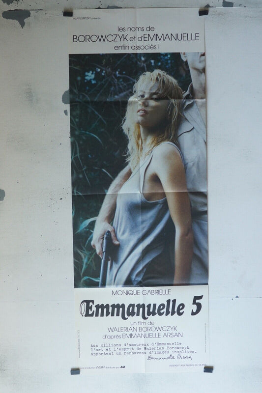 EMMANUELLE 5 MOVIE POSTER ORIGINAL 60x160 MONIQUE GABRIELLE