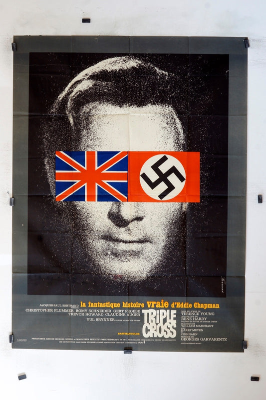 TRIPLE CROSS CHRISTOPHER PLUMMER ORIGINAL MOVIE POSTER 120x160