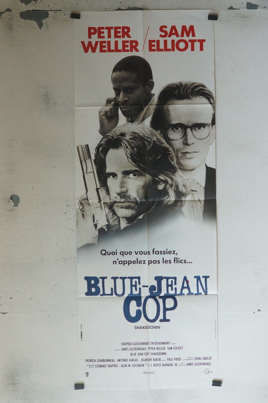 BLUE JEAN COP 60x160 ORIGINAL POSTER PETER WELLER