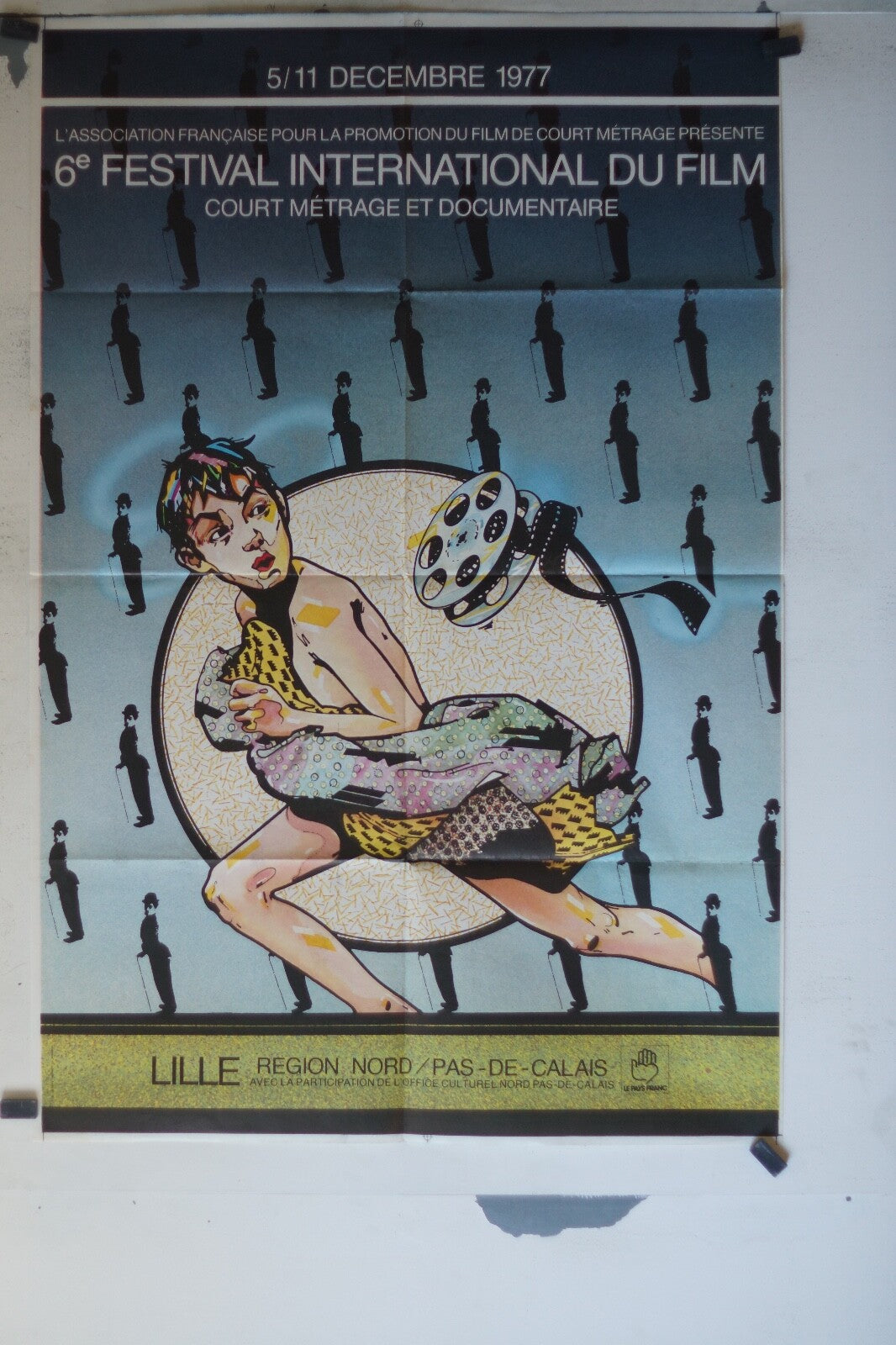 6eme FESTIVAL DU FILM A LILLE MOVIE POSTER ORIGINAL 120x160 