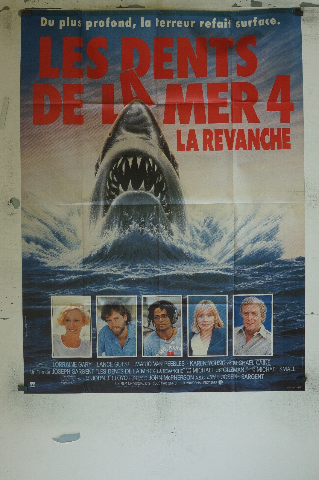 LES DENTS DE LA MER 4 (LA REVANCHE) POSTER ORIGINAL 120x160 MICHAEL YORK