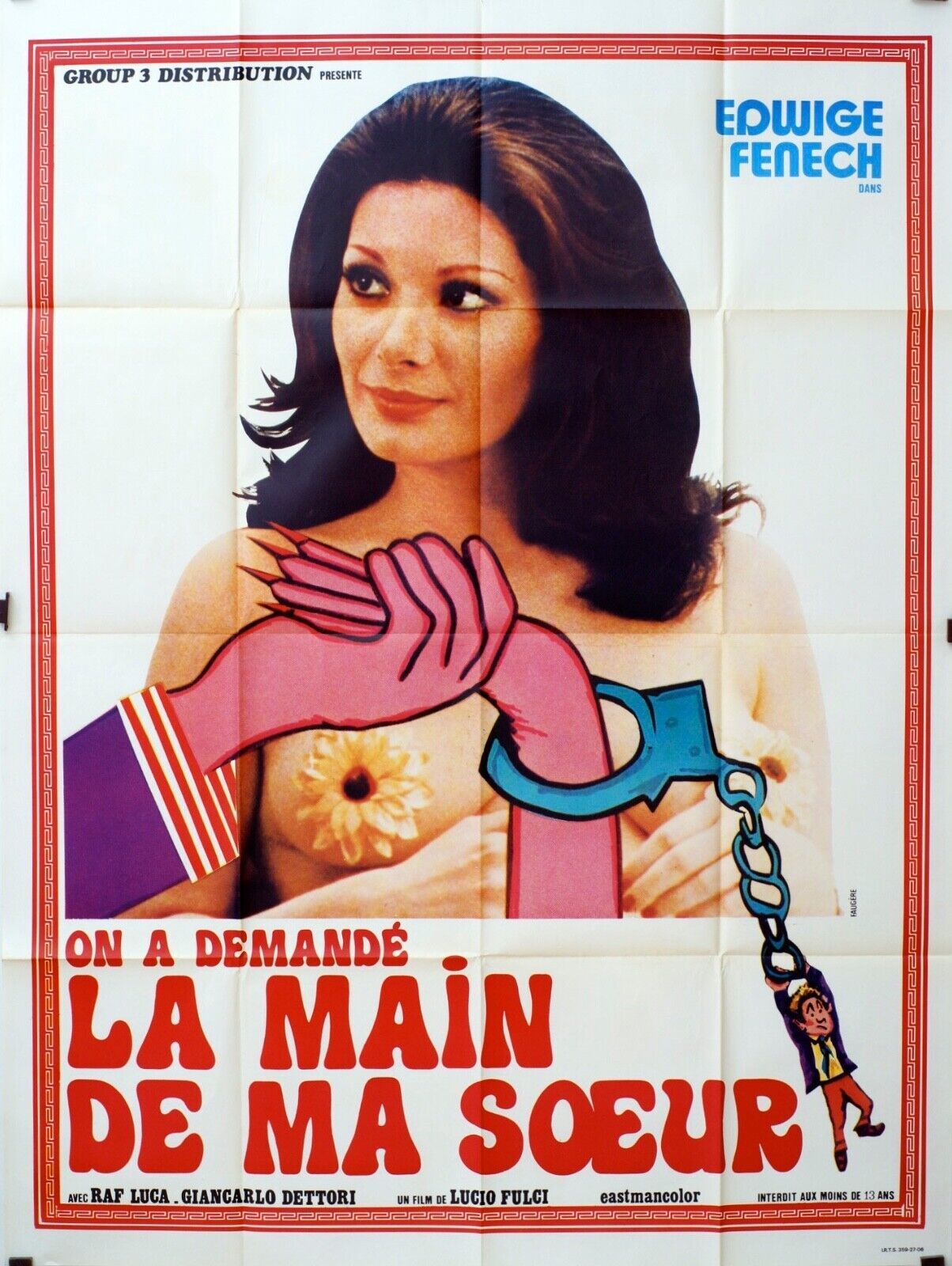 ON A DEMANDÉ LA MAIN DE MA SŒUR MOVIE POSTER ORIGINAL 120x160 RAF LUCA
