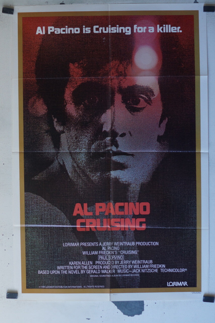CRUISING MOVIE POSTER ORIGINAL 68x104 Al Pacino , Paul Sorvino 