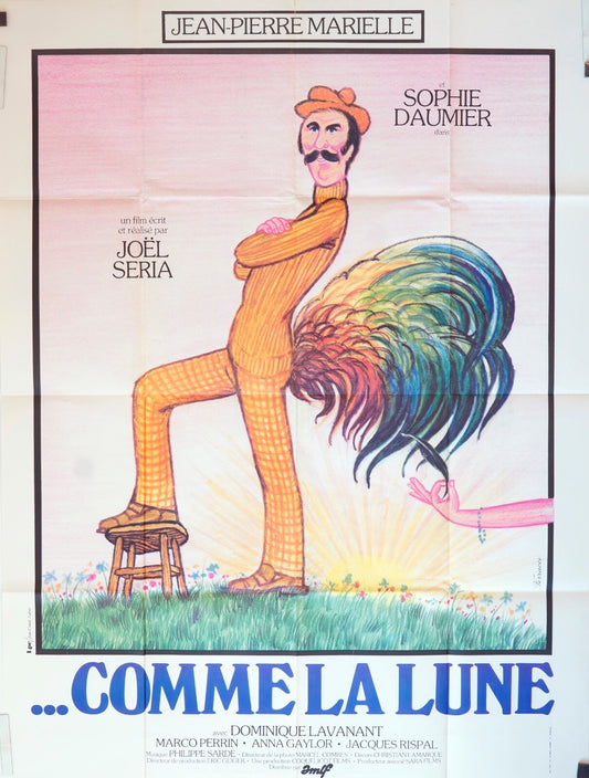 …COMME LA LUNE MOVIE POSTER ORIGINAL 120x160  JEAN-PIERRE MARIELLE
