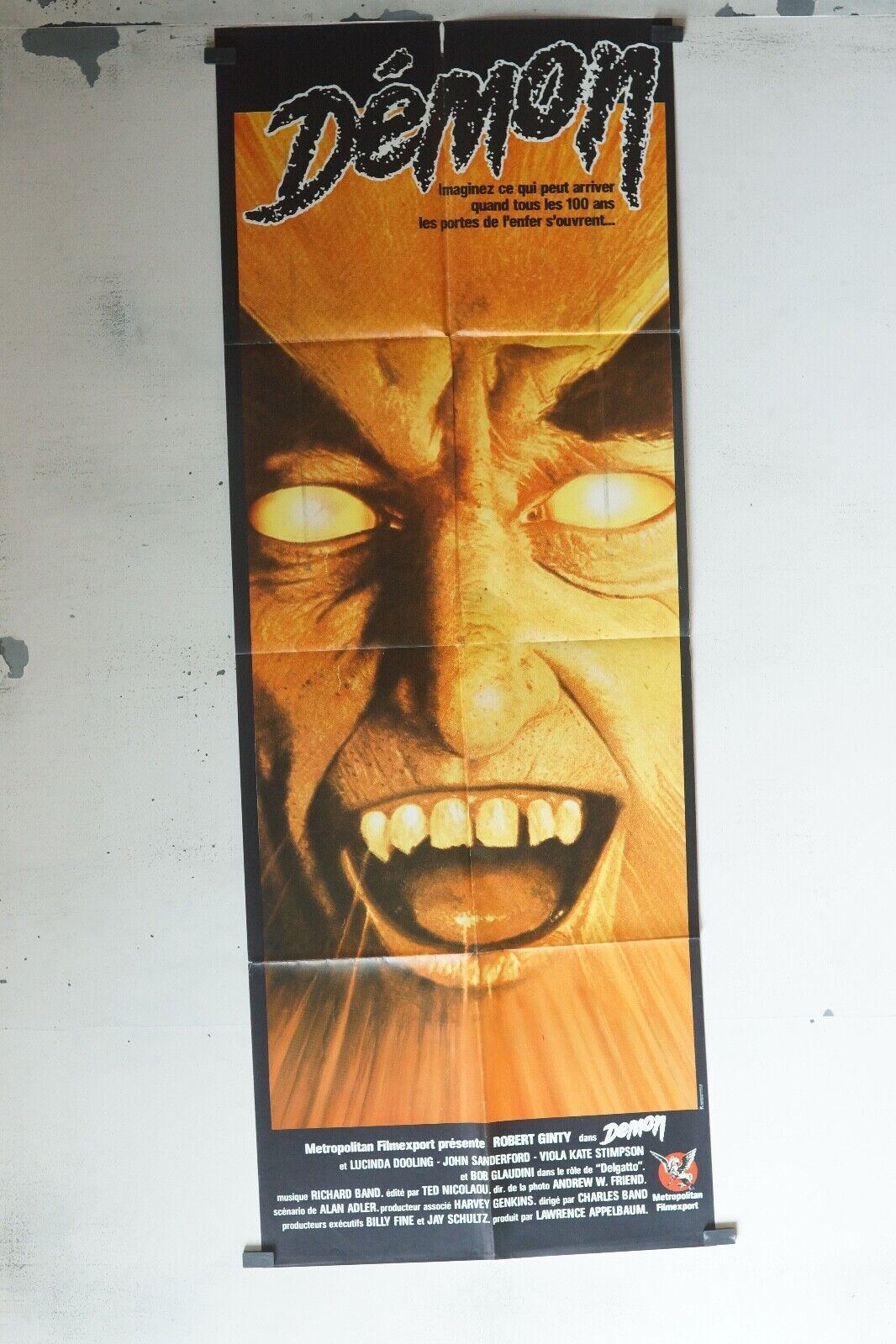 DEMON POSTER ORIGINAL 60x160 ROBERT GANTY