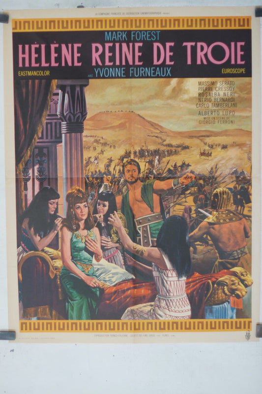 HELENE REINE DE TROIE ORIGINAL (60X80) Il Leone di Tebe, Giorgio Ferroni