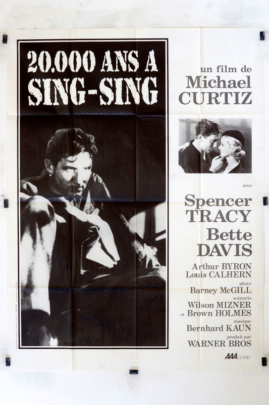 20000 ANS À SING- SING MICHAEL CURTIZ MOVIE POSTER 120x160  JOHN WAYNE