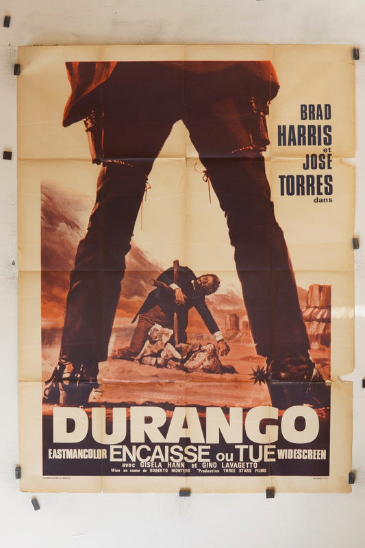 DURANGO BRAD HARRIS MOVIE POSTER ORIGINAL 120x160