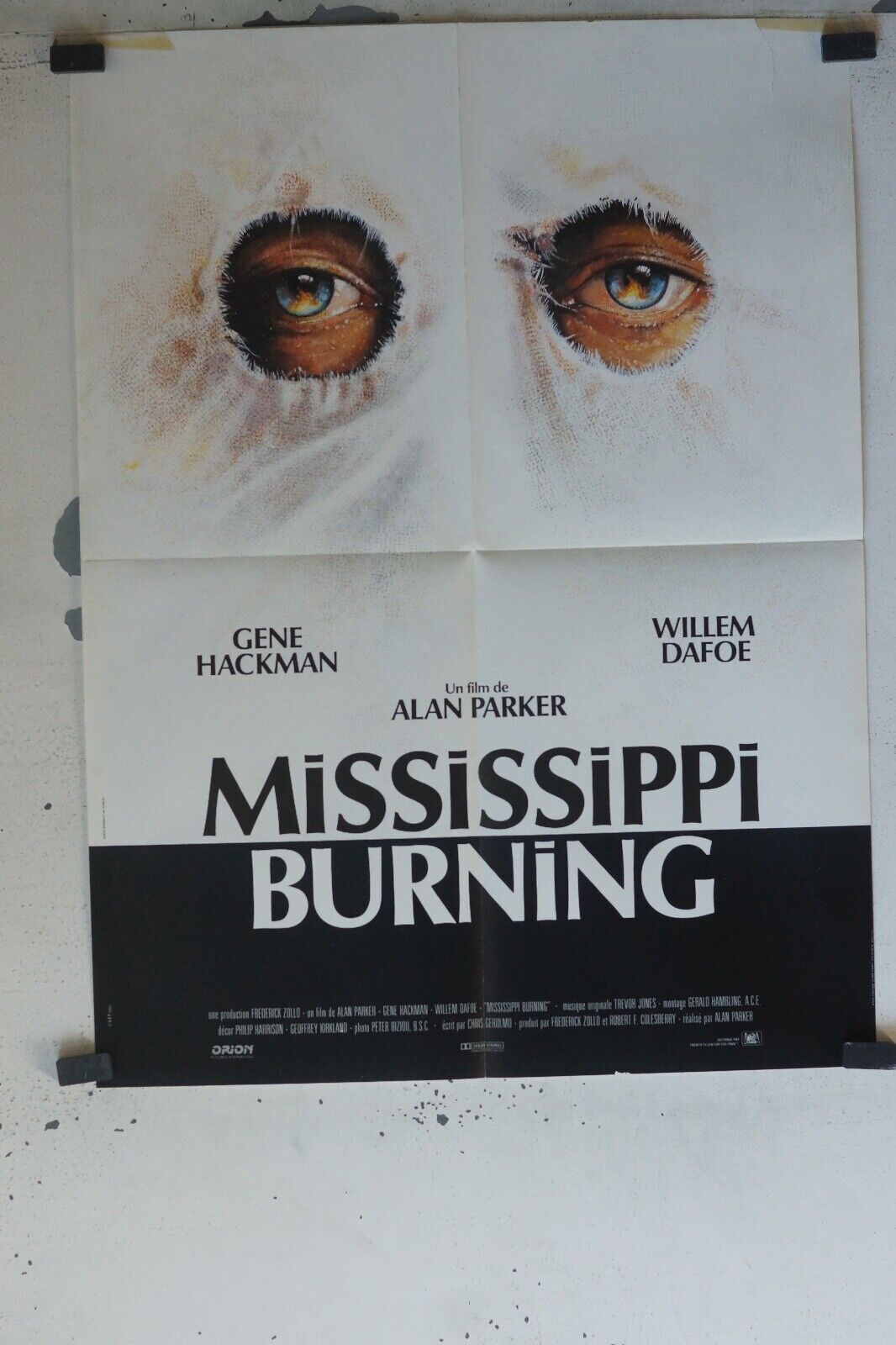 MISSISSIPI BURNING MOVIE POSTER ORIGINAL 60x160 GENE HACKMAN