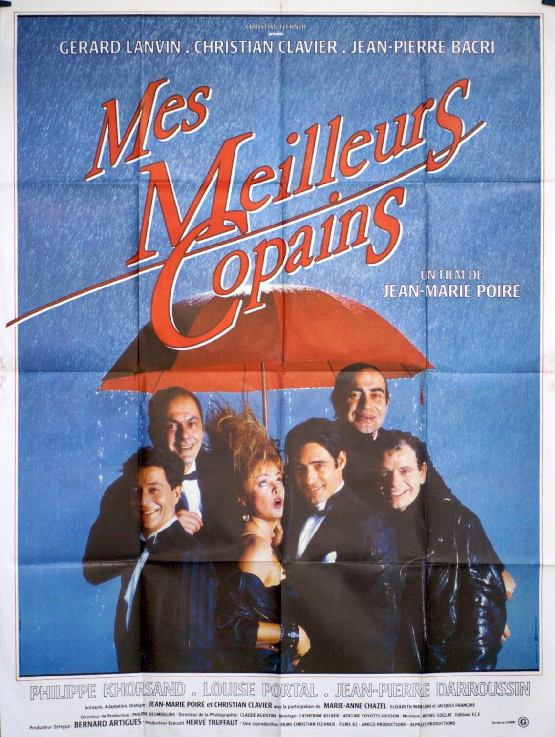MES MEILLEURS COPAINS MOVIE POSTER ORIGINAL 120x160  GERARD LANVIN