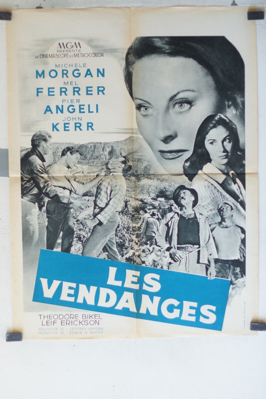 VENDANGES (LES) POSTER ORIGINAL 60x80 Pier Angeli , Mel Ferrer 