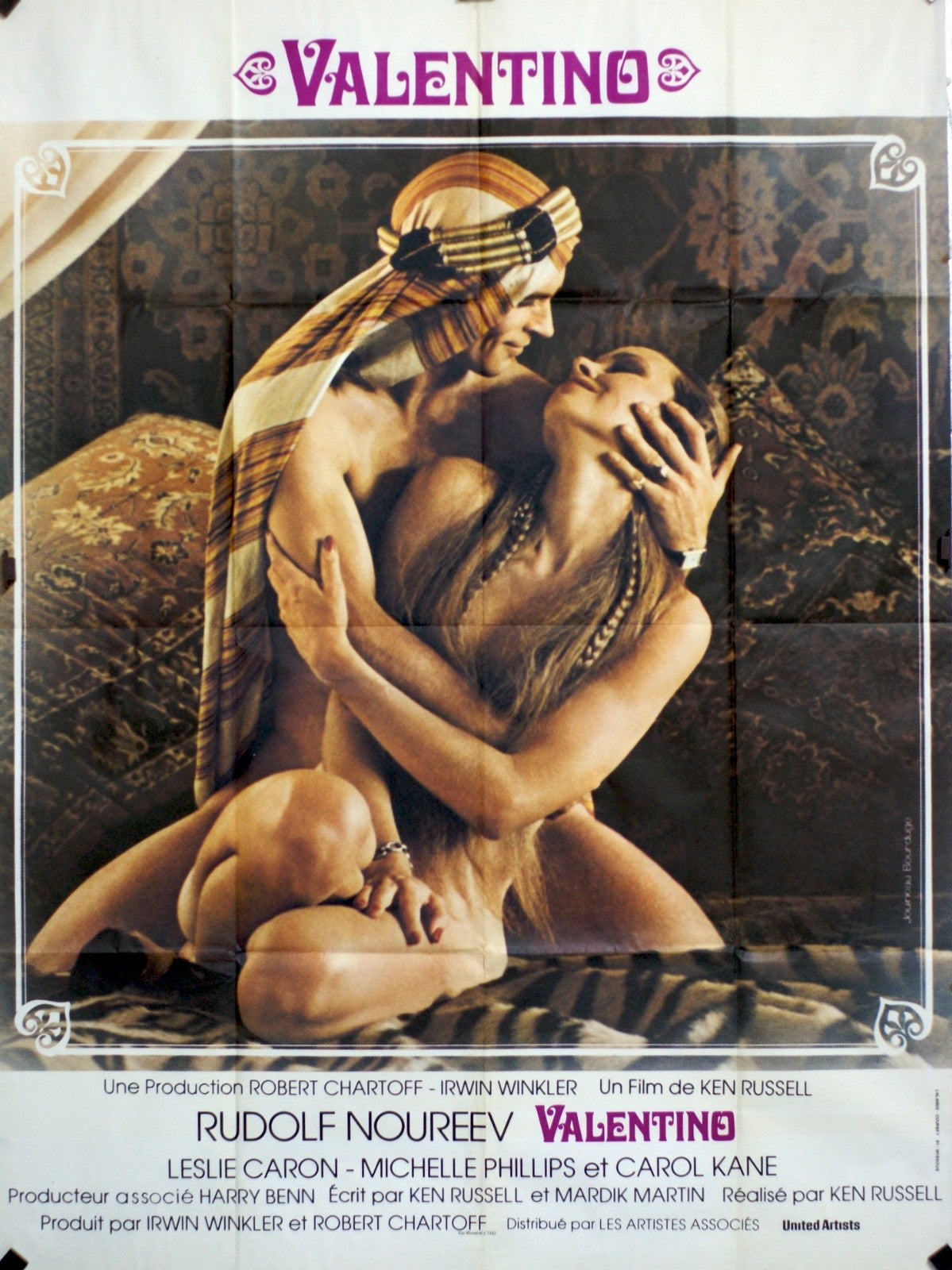 VALENTINO RUDOLF NOUREEV MOVIE POSTER ORIGINAL 120x160