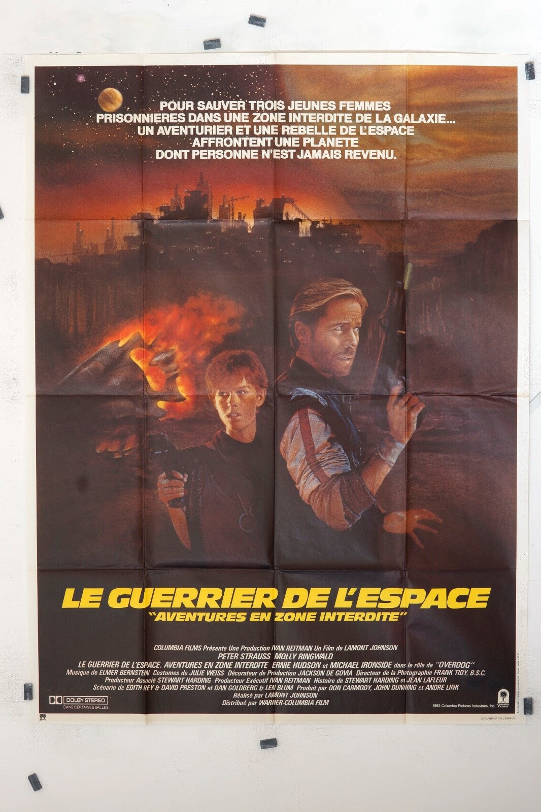 LE GUERRIER DE L’ESPACE LAMONT JOHNSON MOVIE POSTER ORIGINAL 120x160