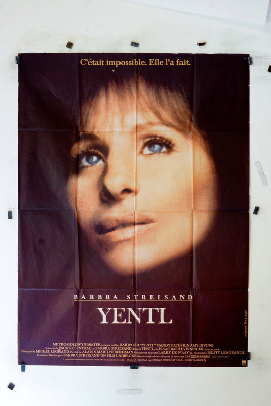 YENTL  BARBARA STREISAND MOVIE POSTER ORIGINAL 120x160