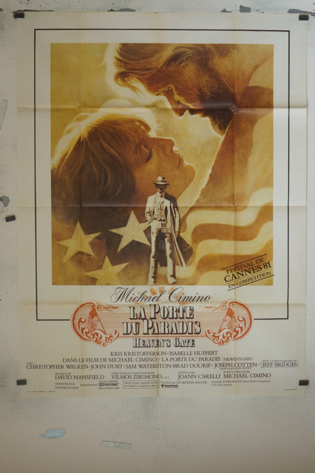 LA PORTE DU PARADIS MOVIE POSTER ORIGINAL 120x160 KRIS KRISTOFFERSON