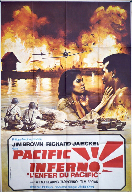 PACIFIC INFERNO MOVIE POSTER (120X160) JIM BROWN