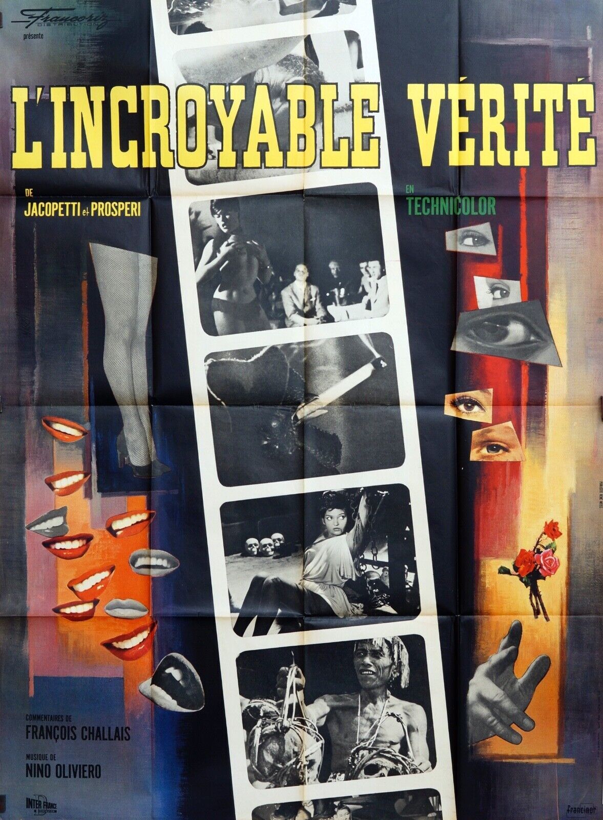 L’INCROYABLE VÉRITÉ MOVIE POSTER ORIGINAL 120x160 JACOPETTI