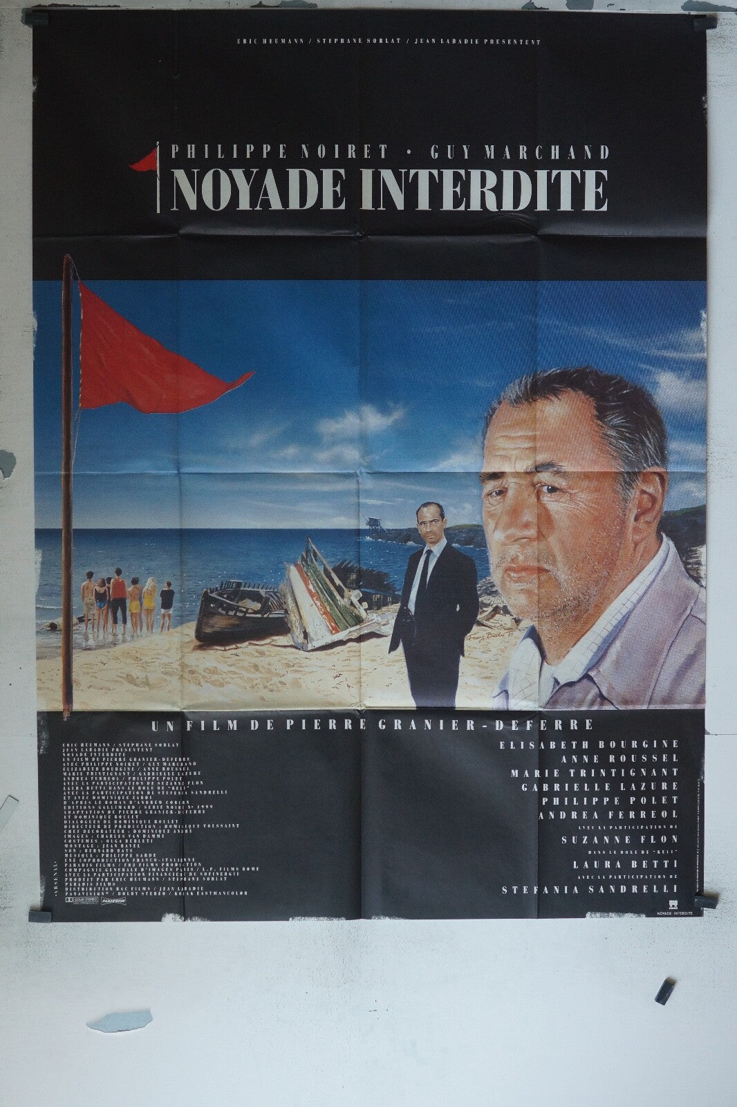 NOYADE INTERDITE MOVIE POSTER ORIGINAL 120x160 PHILIPPE NOIRET