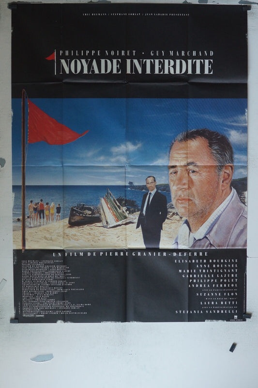 NOYADE INTERDITE MOVIE POSTER ORIGINAL 120x160 PHILIPPE NOIRET