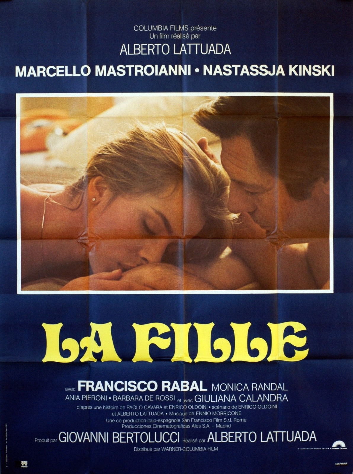 LA FILLE MARCELLO MASTROIANNI MOVIE POSTER ORIGINAL 120x160