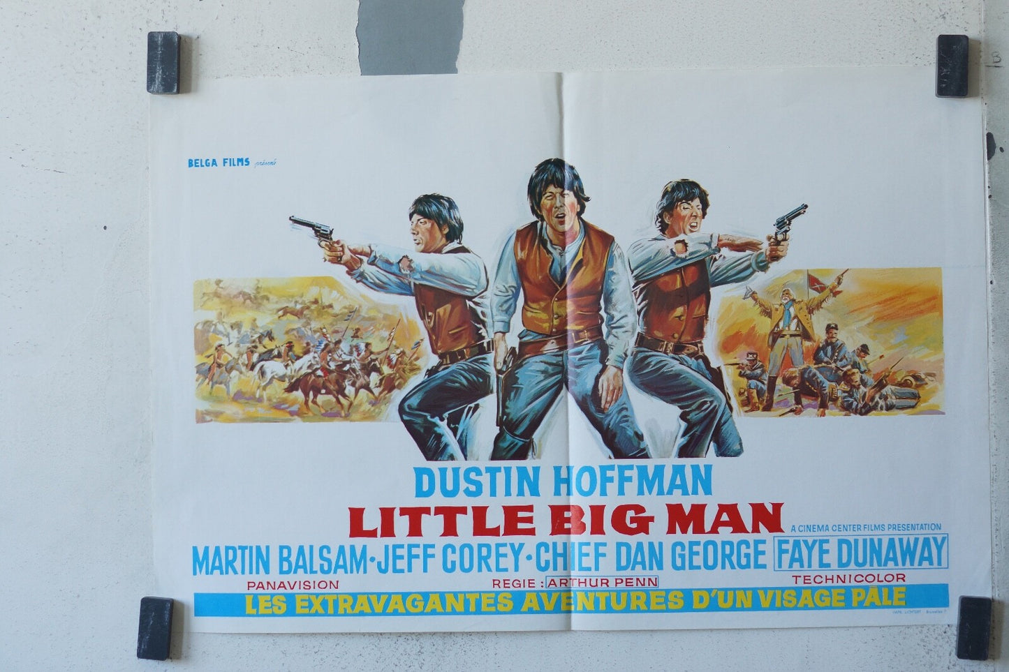  LITTLE BIG MAN ORIGINAL MOVIE POSTER 36x55 Dustin Hoffman , Faye Dunaway 