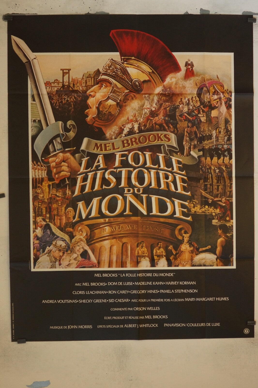LA FOLLE HISTOIRE DU MONDE MOVIE POSTER ORIGINAL 120x160 RICHARD BOHRINGER