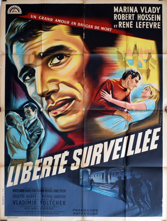 LIBERTÉ SURVEILLÉE MOVIE POSTER ORIGINAL 120x160 MARINA VLADY