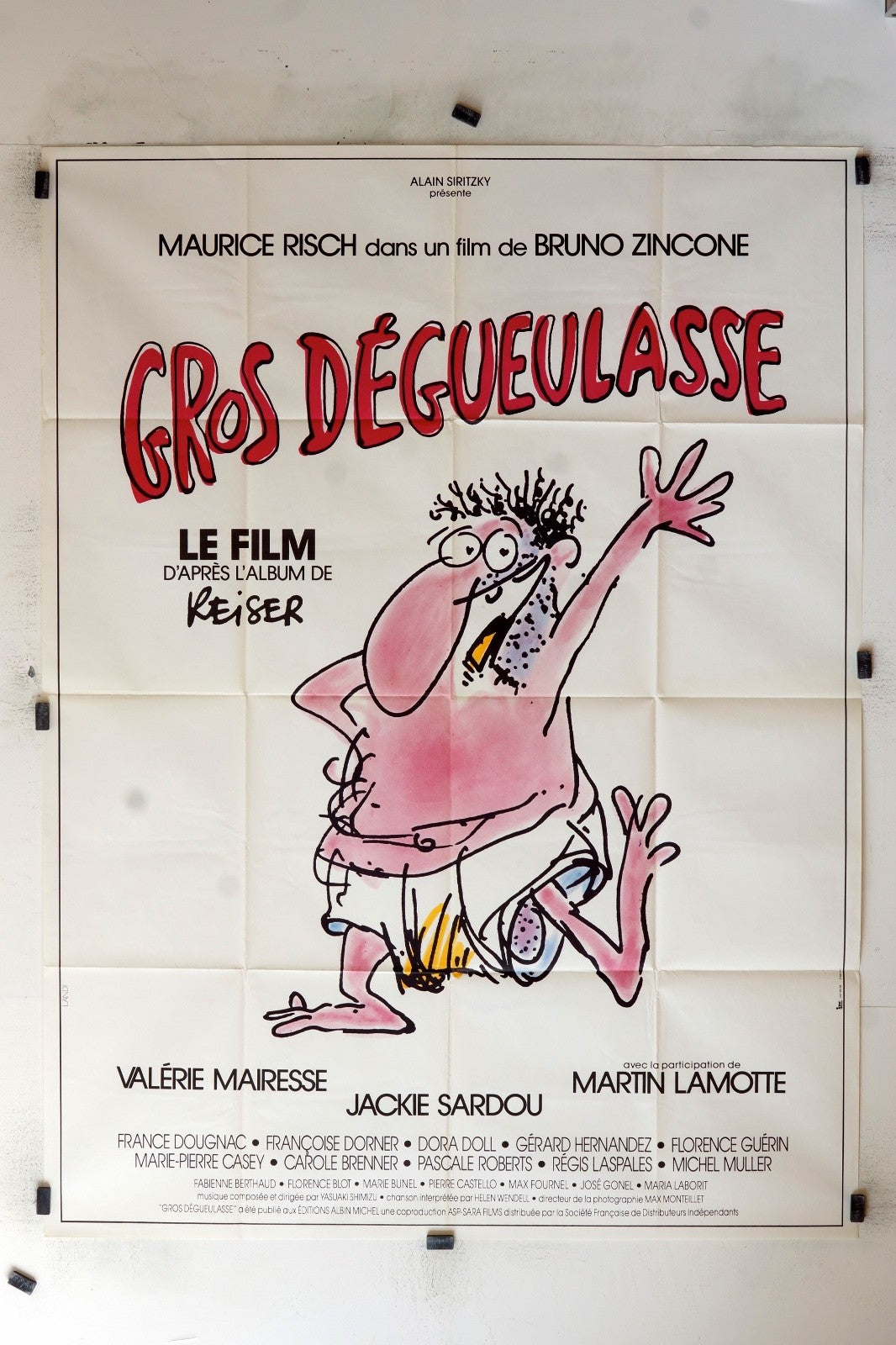 GROS DÉGEULASSE MAURICE RISCH ORIGINAL MOVIE POSTER 120x160