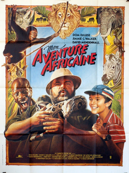 MON AVENTURE AFRICAINE DOM DE LUISE MOVIE POSTER ORIGINAL 120x160