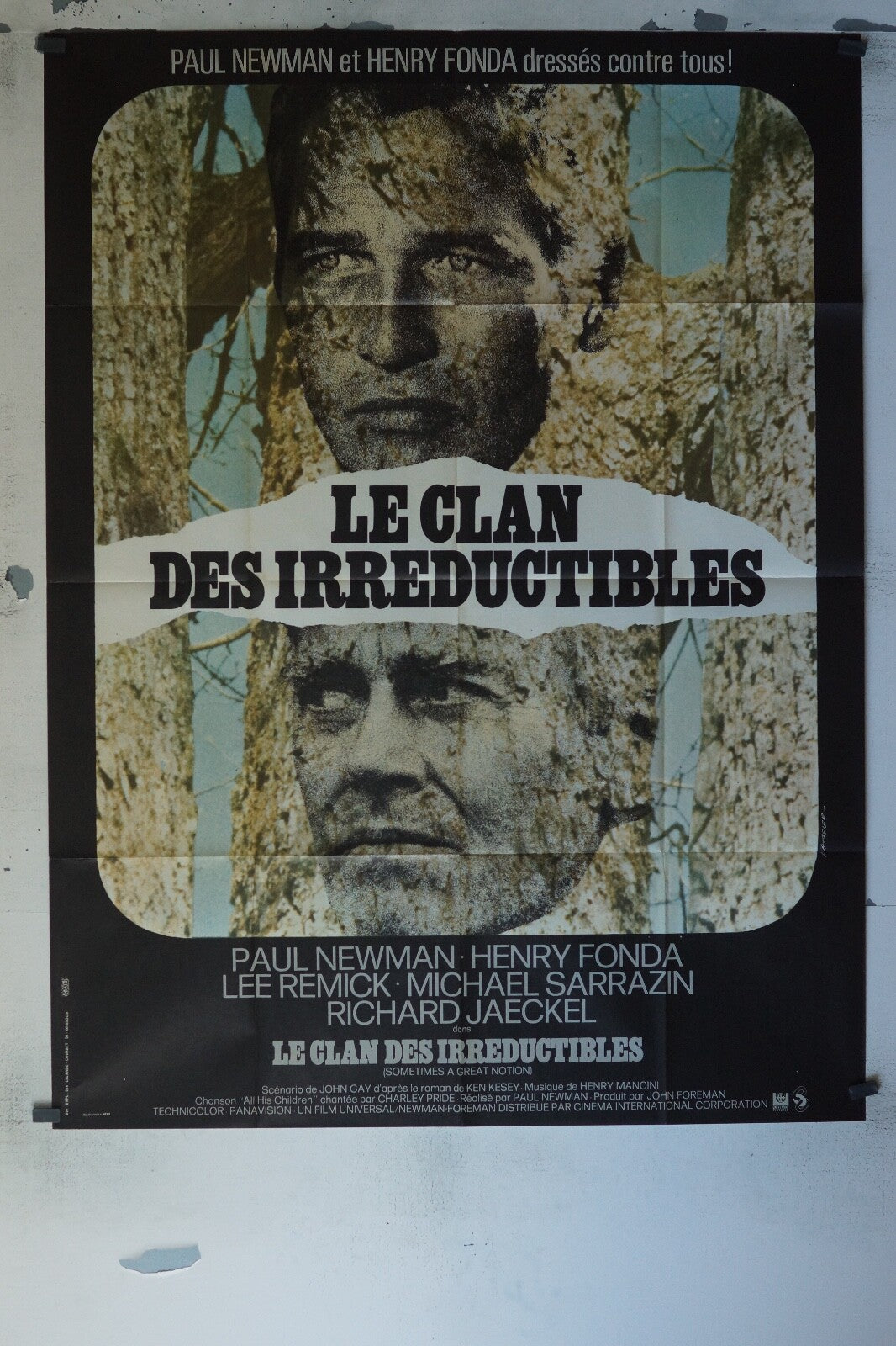 LE CLAN DES IRRÉDUCTIBLES MOVIE POSTER ORIGINAL 120x160 PAUL NEWMAN