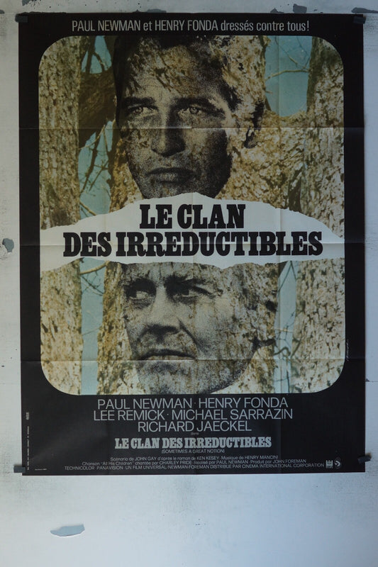 LE CLAN DES IRRÉDUCTIBLES MOVIE POSTER ORIGINAL 120x160 PAUL NEWMAN