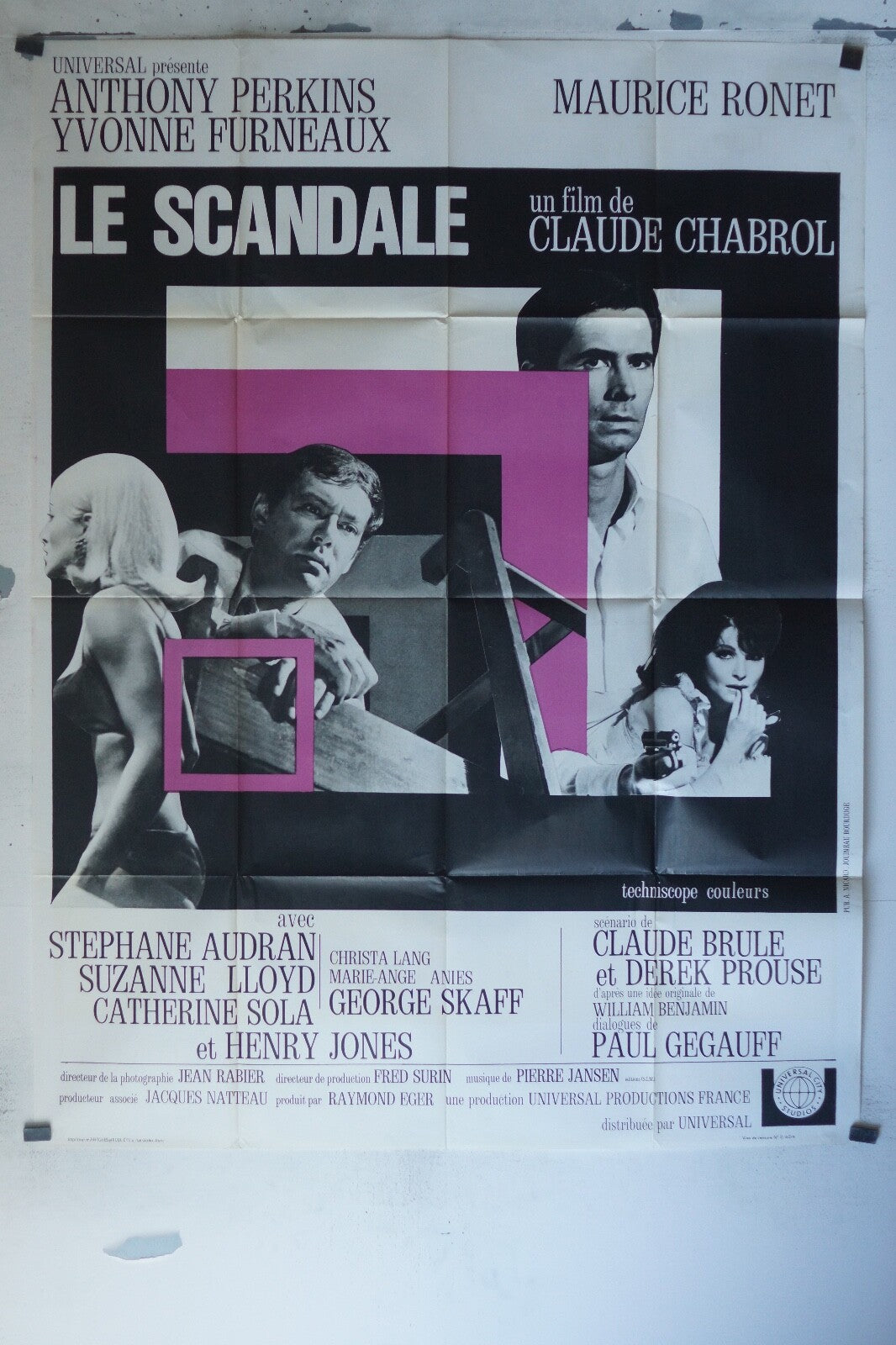 LE SCANDALE MOVIE POSTER ORIGINAL 120x160 ANTHONY PERKINS