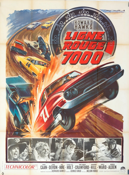 LIGNE ROUGE 7000 MOVIE POSTER ORIGINAL 120x160 JAMES CAAN