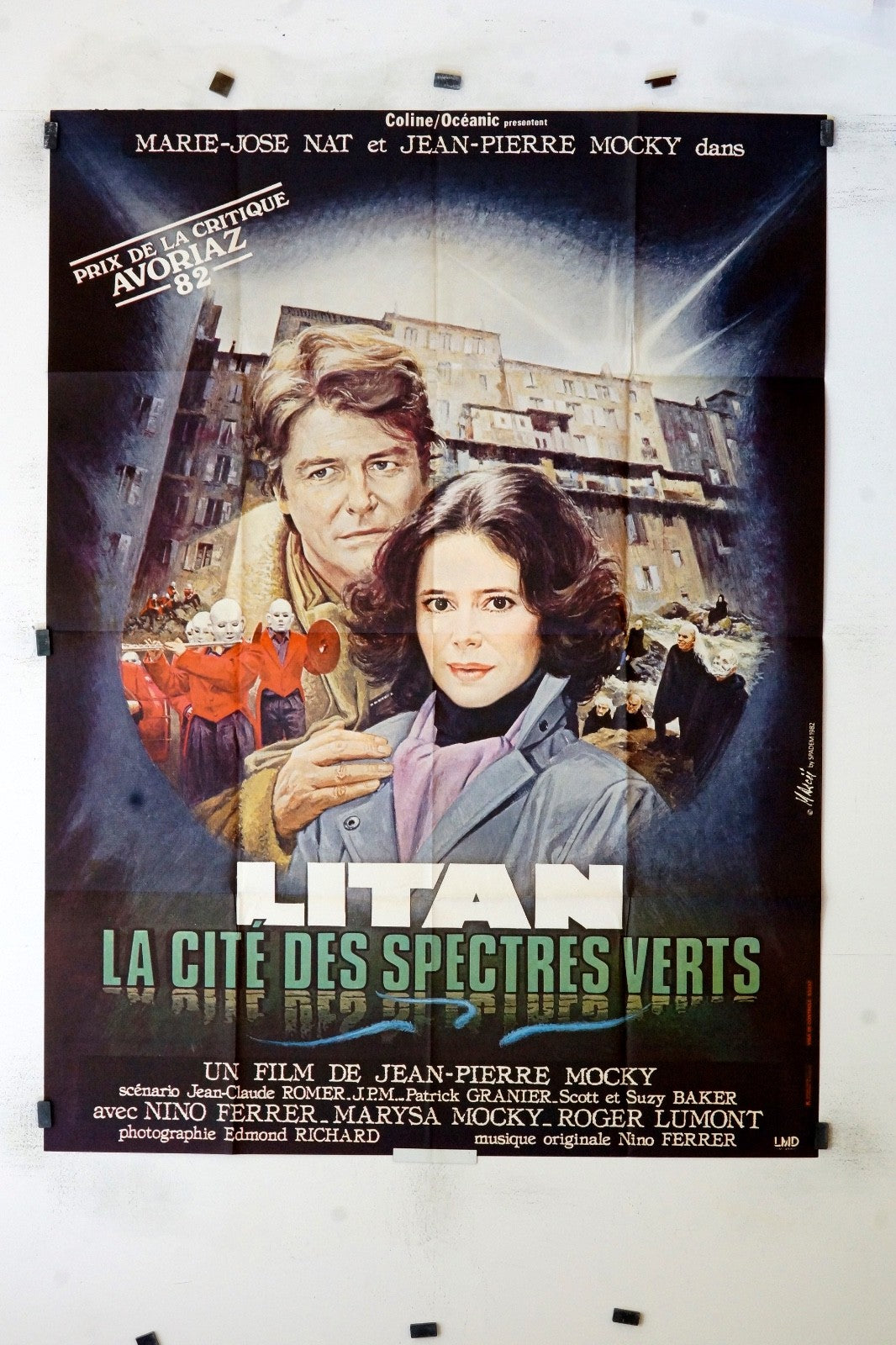 LITAN, LA CITÉ DES SPECTRES VERTS JEAN-PIERRE MOVIE POSTER ORIGINAL (120X160)