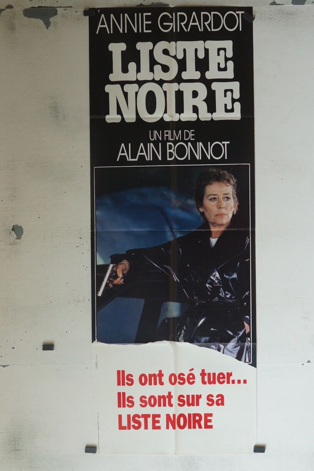 LISTE NOIRE MOVIE POSTER ORIGINAL 60x160 ANNIE GIRARDOT