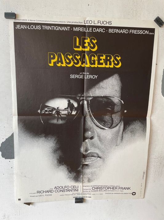 LES PASSAGERS MOVIE POSTER ORIGINAL (60X80) JEAN-LOUIS TRINTIGNANT