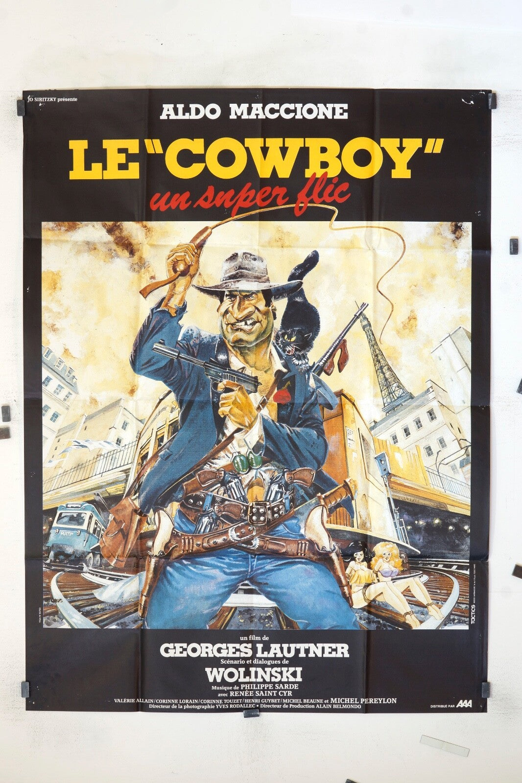 LE COWBOY ALDO MACCIONE MOVIE POSTER ORIGINAL 120x160