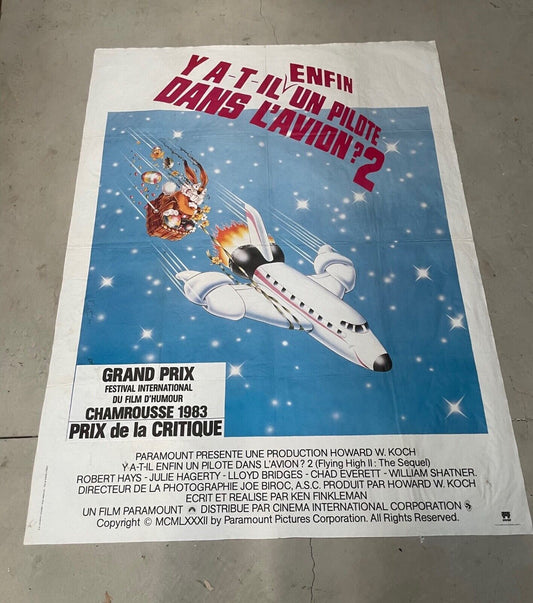Y A T-IL ENFIN UN PILOTE DANS L’AVION 2 MOVIE POSTER ORIGINAL 120x160