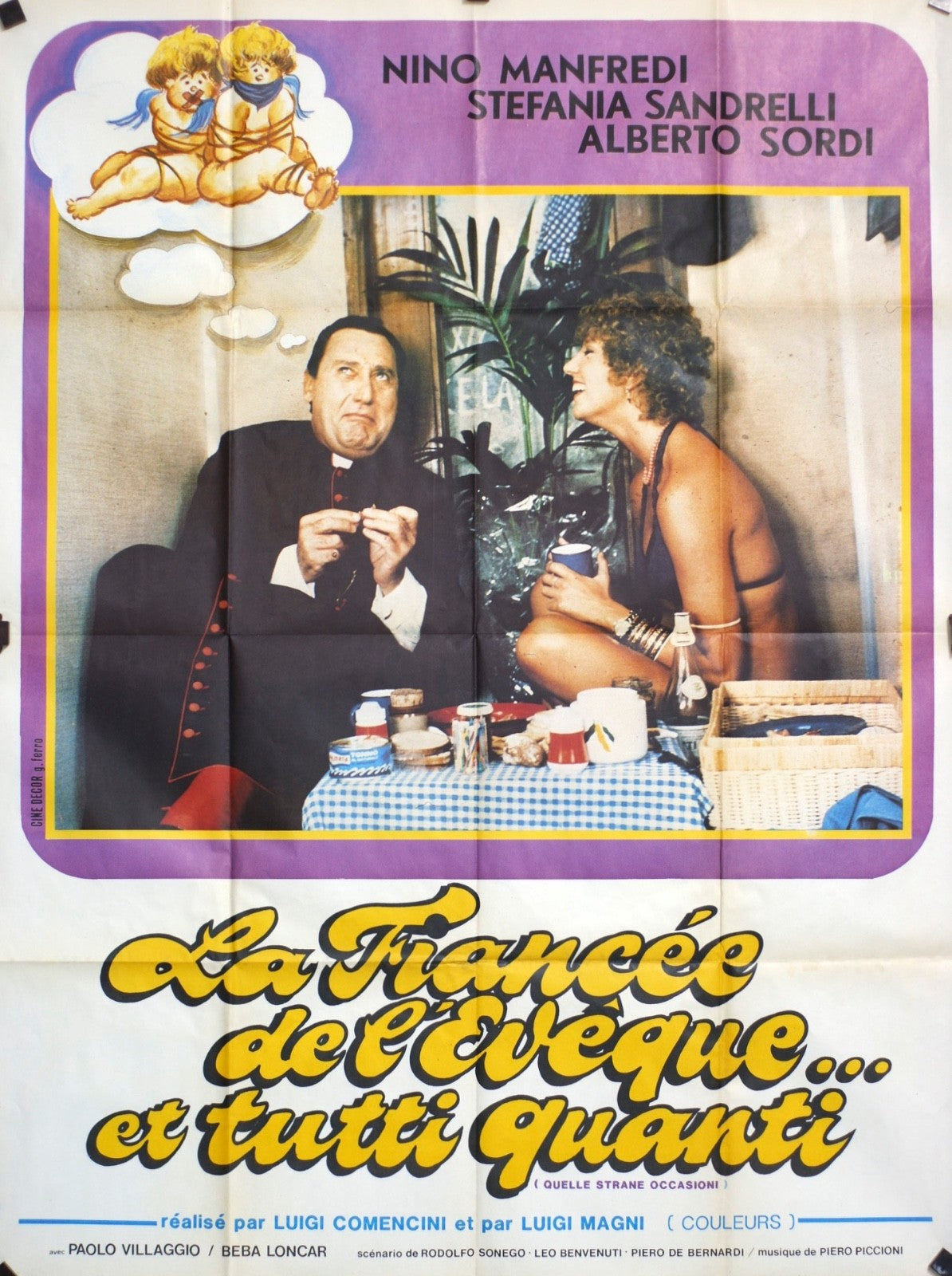 LA FIANCÉE DE L’ÉVÊQUE… ET TUTTI QUANTI NINO MANFR MOVIE POSTER ORIGINAL 120x160