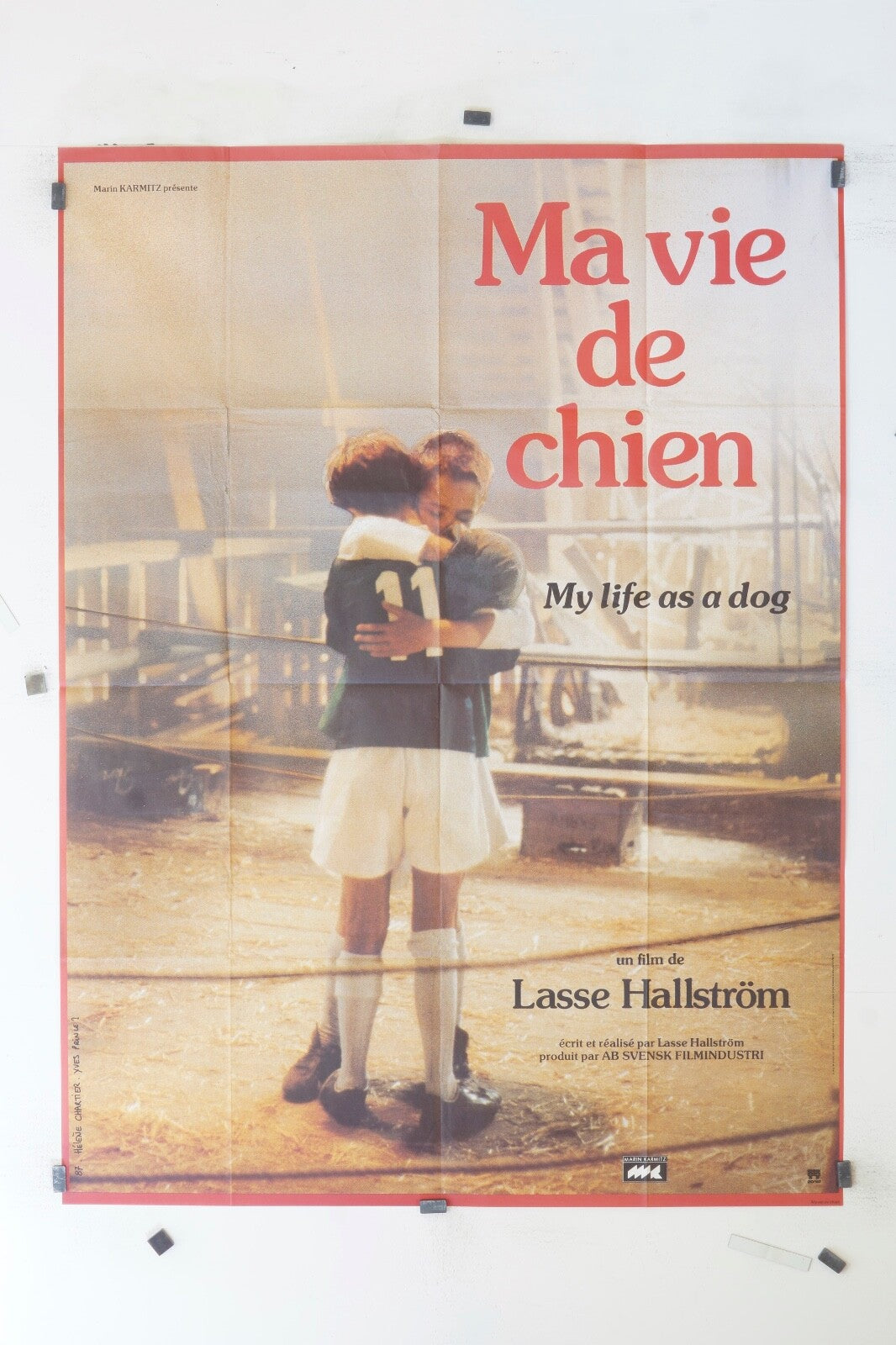 MA VIE DE CHIEN LASSE HALLSTROM MOVIE POSTER ORIGINAL 120x160