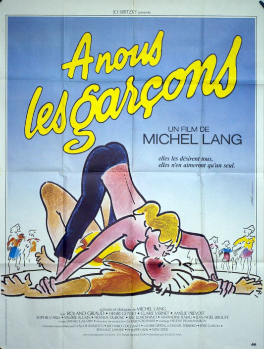 A NOUS LES GARCONS MICHEL LANG MOVIE POSTER ORIGINAL 120x160
