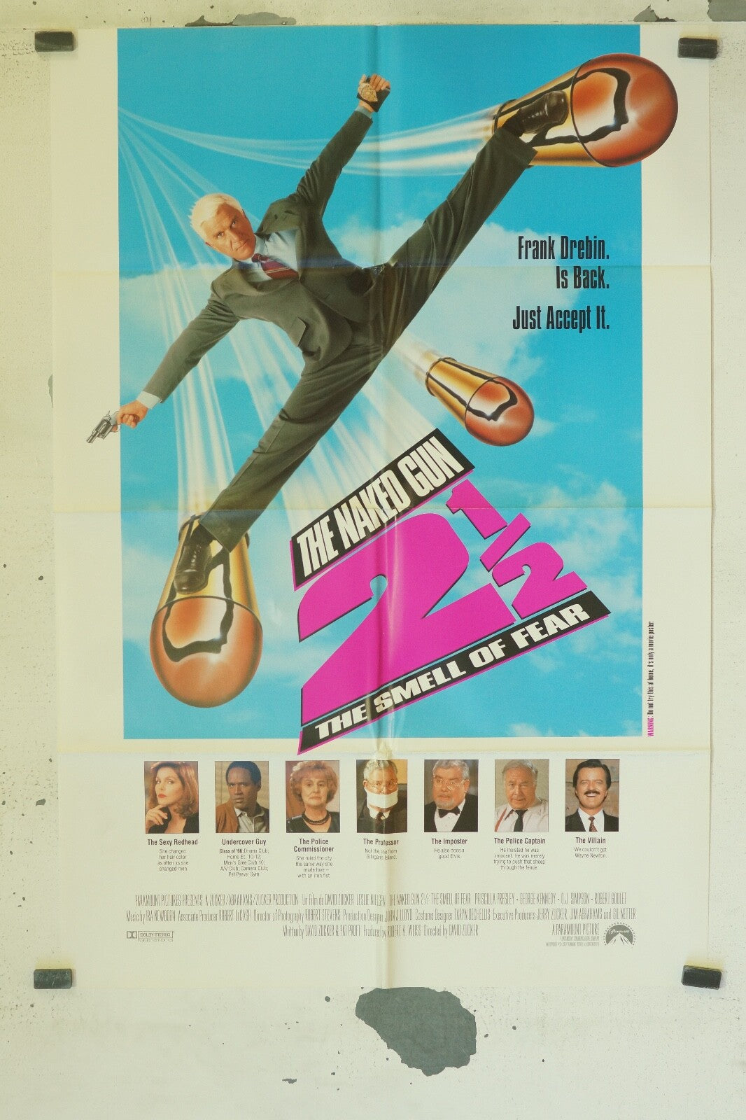 THE NAKED GUN 2 ½ THE SMELL OF FEAR (70X100) ORIGINAL MOVIE POSTER THE SEXY