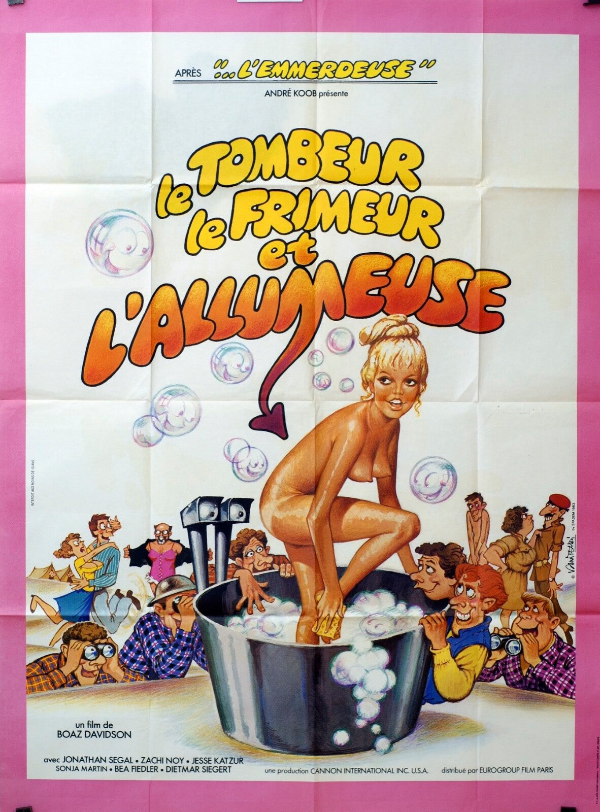 LE TOMBEUR LE FRIMEUR ET L’ALLUMEUSE Movie poster ORIGINAL (120x160) SEGAL