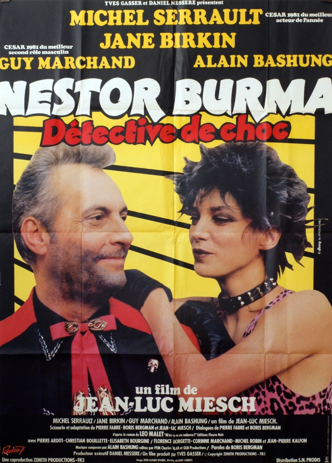 DÉTECTIVE BURMA  GUY MARCHAND MOVIE POSTER ORIGINAL 120x160