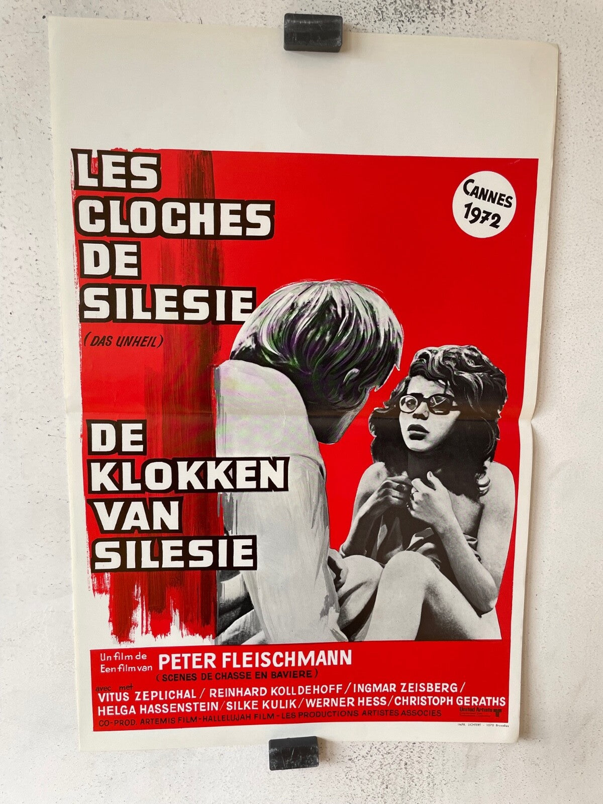 LES CLOCHES DE SILESIE, BELGIAN MOVIE POSTER 36X55 INGMAR ZEISBERG