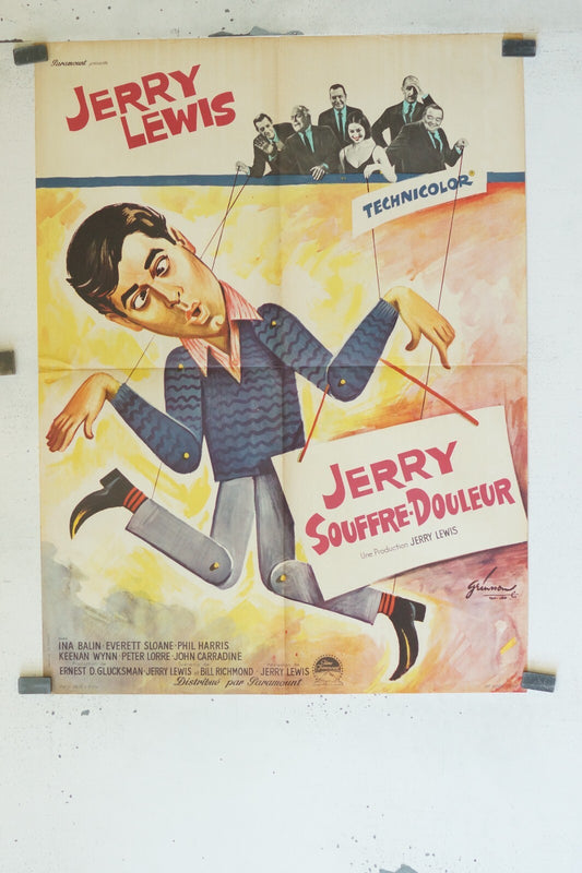 JERRY SOUFFRE DOULEUR MOVIE POSTER ORIGINAL (60X80) JERRY LEWIS