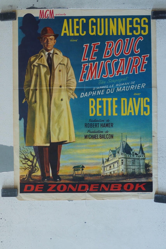 LE BOUC EMISSAIRE (BELGE) 1959 POSTER ORIGINAL 37X46 ALEC GUINNESS – BETTE