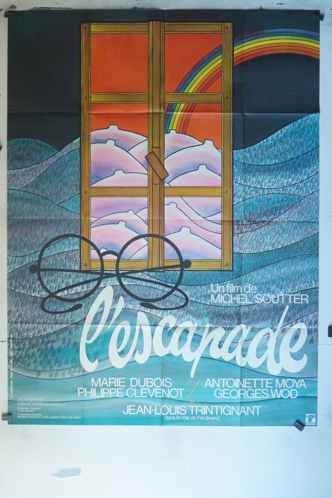 L’ESCAPADE (1974) ORIGINAL MOVIE POSTER 120x160 MARIE DUBOIS – ANTOINETTE MOYA